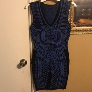 Black and blue Bandage dress